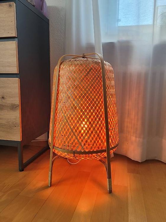 Lampe Rattan. IKEA Knixhult. Stehlampe. Bodenlampe. (Gebraucht) in Bern fr  CHF 25  nur Abholung auf Ricardo kaufen