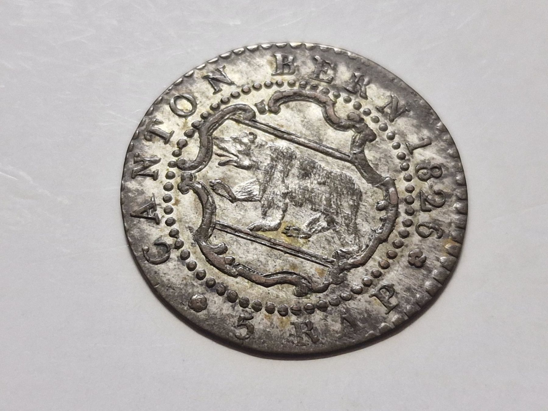Tutti le monete: Kanton Bern 5- Rappen 1826 Vorzuglich. – Usato da Zürich venduto da Moreira01
