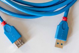 Lindy USB 3.0 Verlängerungskabel 3m blau