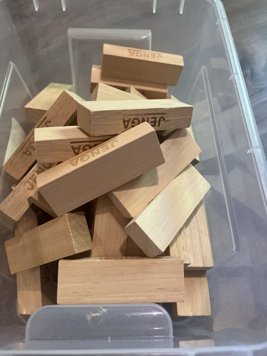 Spiele: Jenga-Steine – Gebraucht aus Maur von esgehoertjetztmir 1