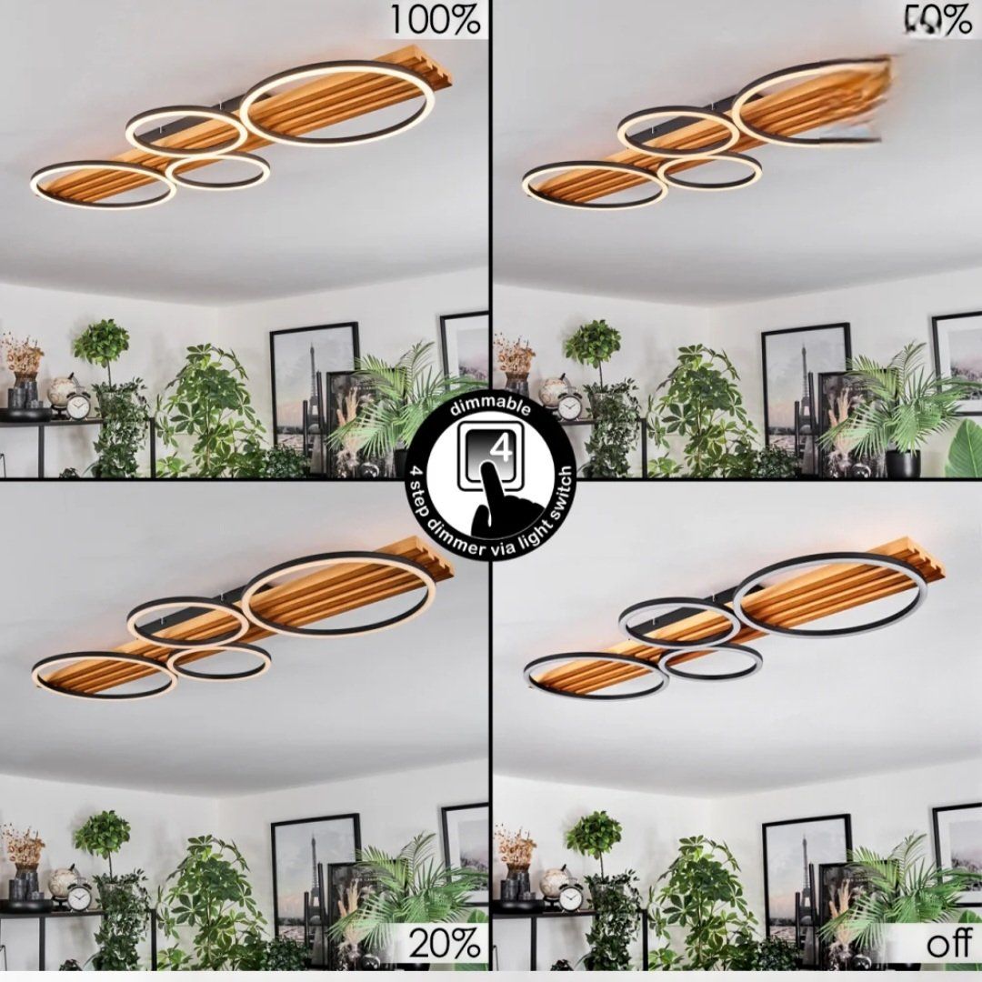 Lampadari & plafoniere: LED Deckenlampe Holzoptik 1-flammig, dimmbar – Nuovo e nell'imballaggio originale da Unterkulm venduto da Sani78 1