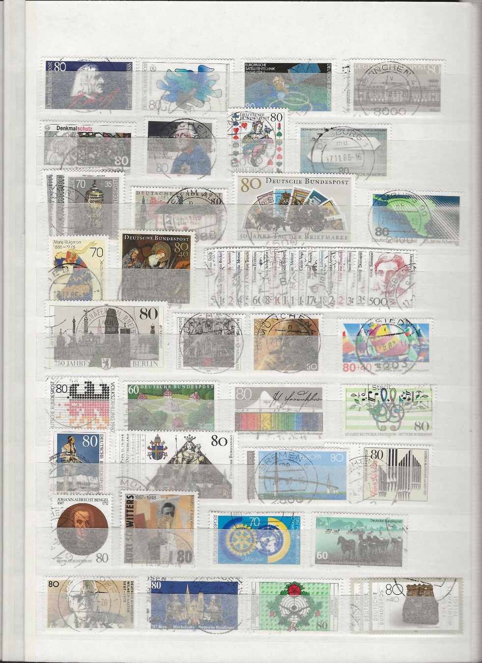 Alle Briefmarken: Marken Deutschland BRD gestempelt – Gebraucht aus Au ZH von xelagreb01 8