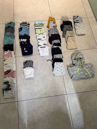Grosses Herbst/Frühlings-Kleiderpaket(Jungen-Gr.80)-41Teile!