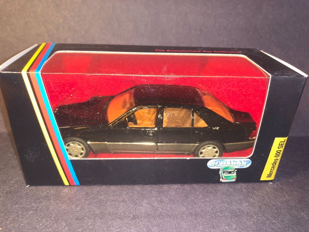 Miniature Schabak Mercedes 600 SEL W140 Bleue, échelle 1/43, état Très Bon Sans Boîte