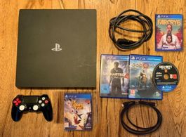 PS4 PRO 1TB Avec Jeux, Casque Audio et Accessoires