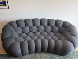 Canapé Roche Bobois Bubble 3 places – Tissu 3D gris anthraci