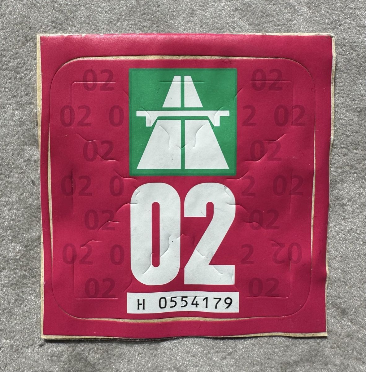 Vignette autostradali: Original Schweizer Autobahnvignette 2002 – Usato da Oberbüren venduto da dreikapuziner