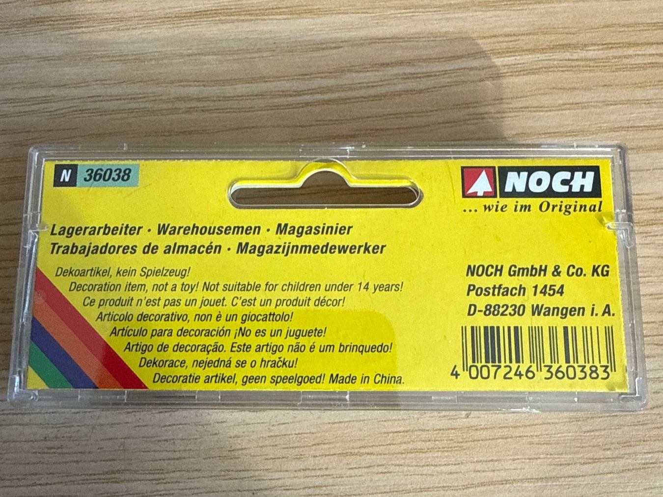 Noch Modelleisenbahnen: NOCH N Lagerarbeiter – Neu und originalverpackt aus Rümlang von Dattel 1