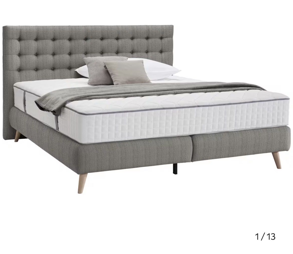 Letti: Bett mit Matratze 160x200 cm grau – Usato da Brittnau venduto da Nina1234 2