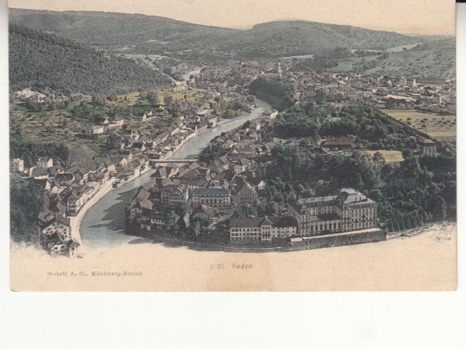 Ansichtskarten: Baden ca. 1900 – Gebraucht aus Bürglen TG von StampGraf
