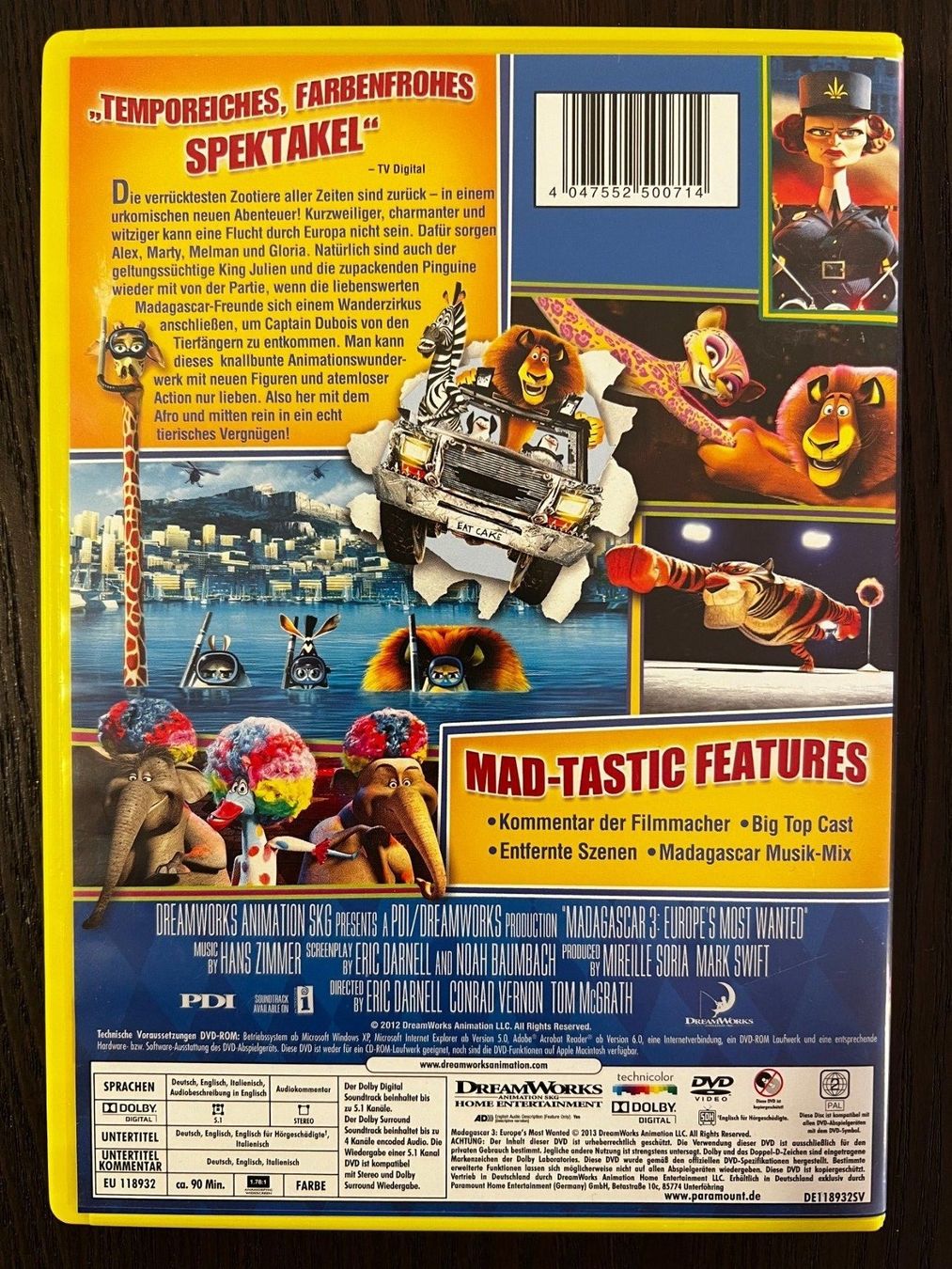 Tutti i DVDs: Madagascar 3 – Usato da Zürich venduto da FilmFreunde 1