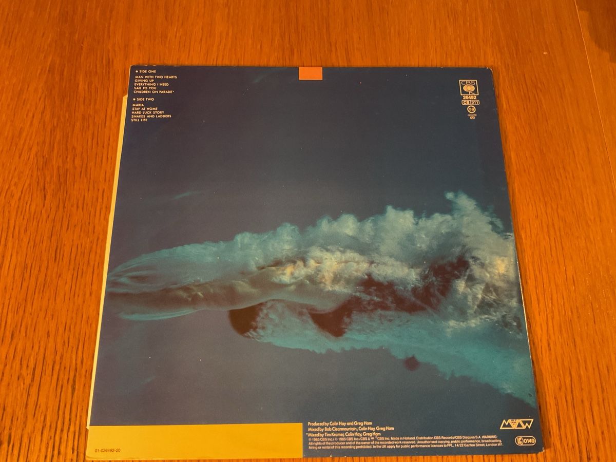 Schallplatten: Men At Work Two Hearts Vinyl CBS 26472 – Gebraucht aus Steinach von Quarkie 2
