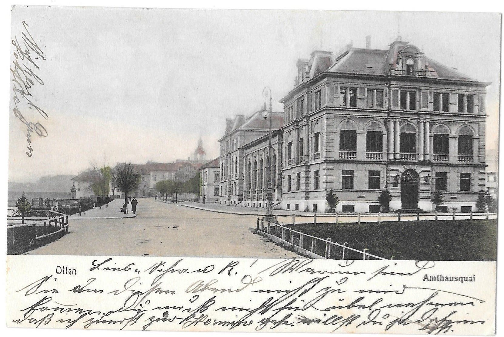 Cartoline postali: Olten Amthausquai coloriert – Usato da Olten venduto da clotaldi