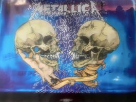 Metallica Poster Schädel Motiv 1992 Brockum guter Zustand