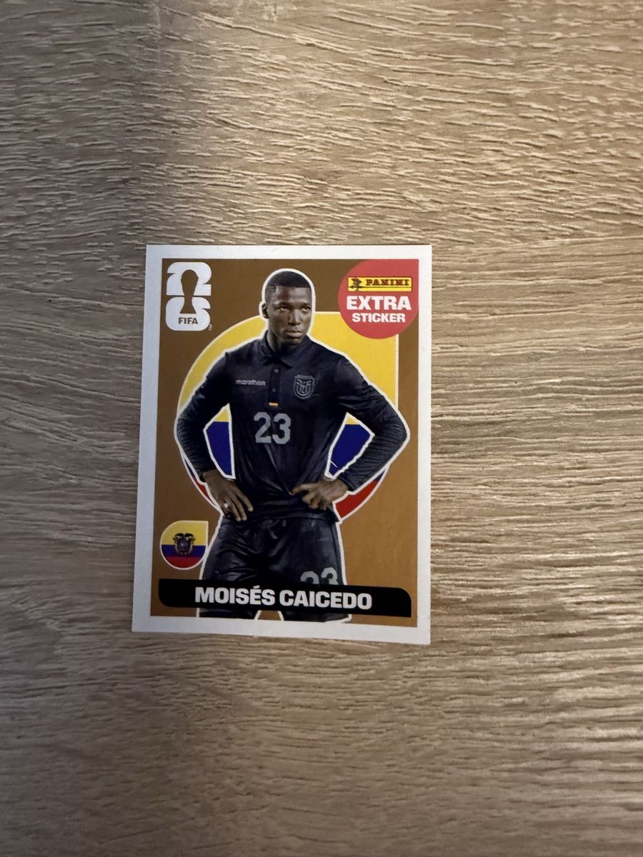 Panini Carte collezionabili: Panini Extra Sticker Moises Caicedo FIFA WC 2026  – Nuovo e nell'imballaggio originale da Maienfeld venduto da Marija123