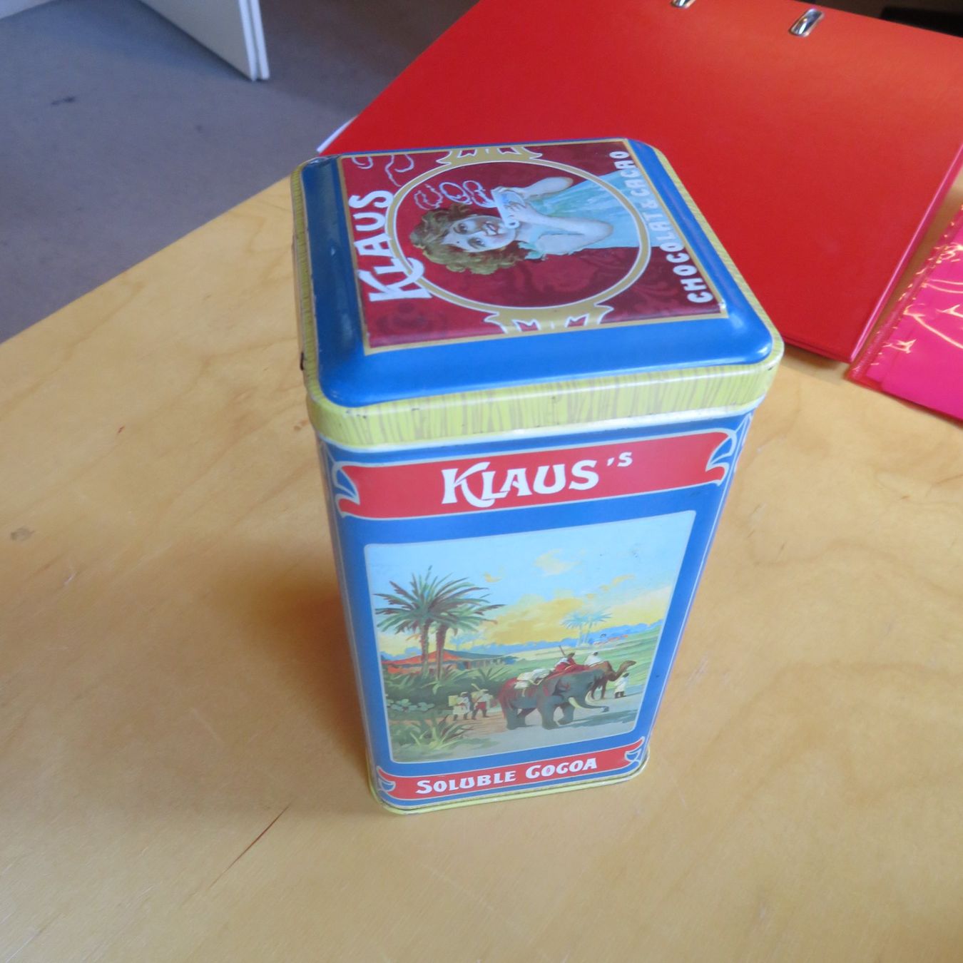 Contenitori & Simili: Blechbüchse Klaus Cacao nostalgisch Chocolade – Usato da Sirnach venduto da Pepeballoni 1
