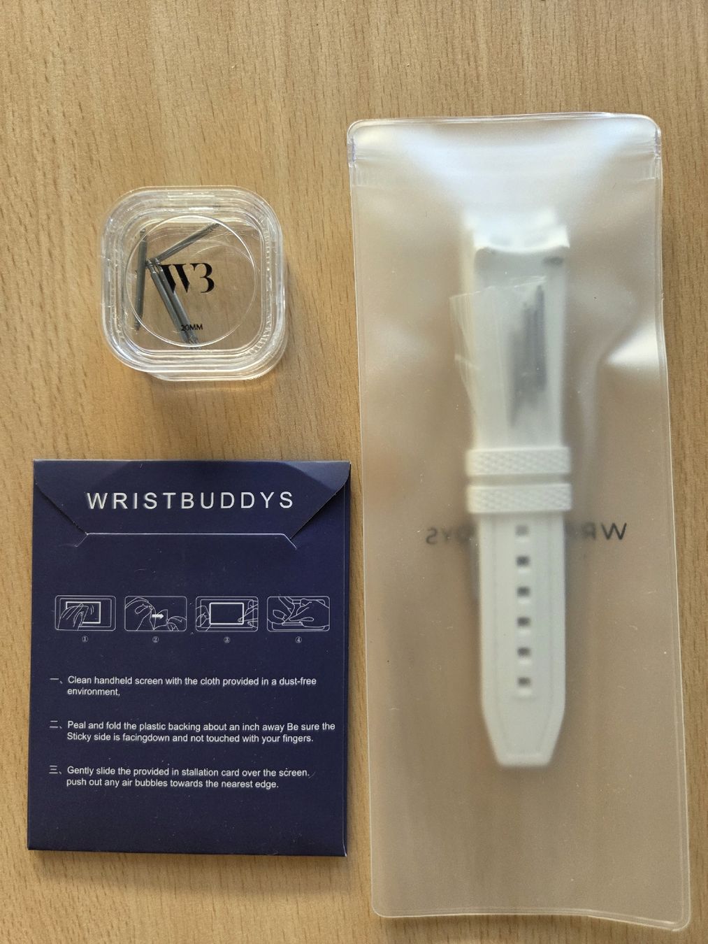 Bracciali & Braccialetti: Wristbuddys White Strap 20mm for Moonswatch – Nuovo e nell'imballaggio originale da Pregassona venduto da Lancer74 1