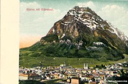 Glarus - mit Glärnisch + 1910