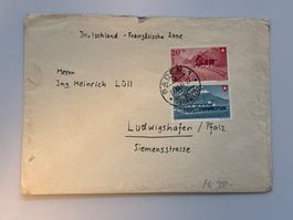 1947 Brief nach Deutschland (Französische Zone)