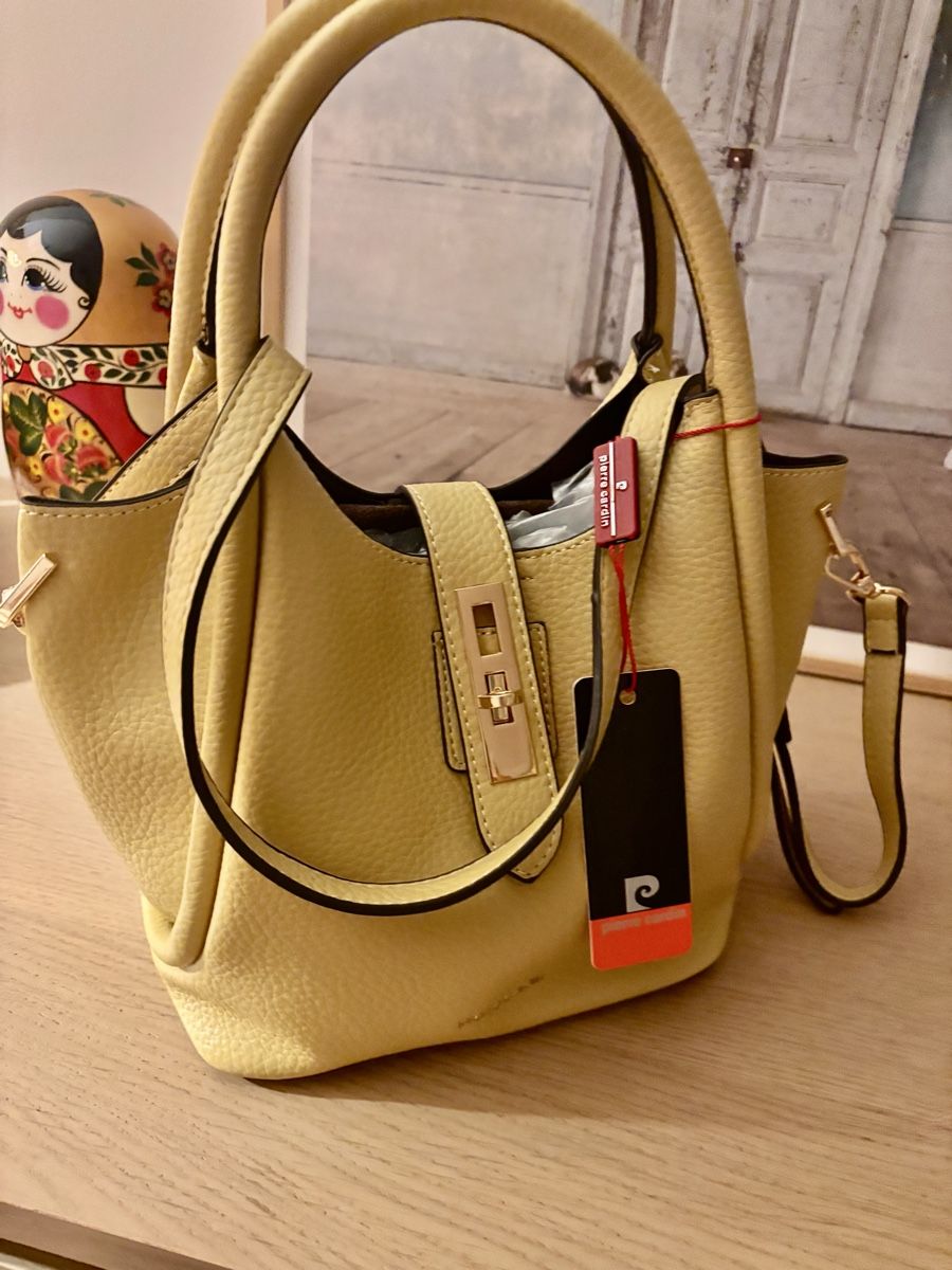 Pierre Cardin Taschen für Damen: Pierre Cardin yellow shoulder bag – Neu und originalverpackt aus Zürich von Sonikasantos