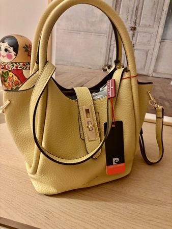 Pierre Cardin yellow shoulder bag