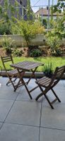 Gartentisch mit zwei Stühlen Holz klappbar