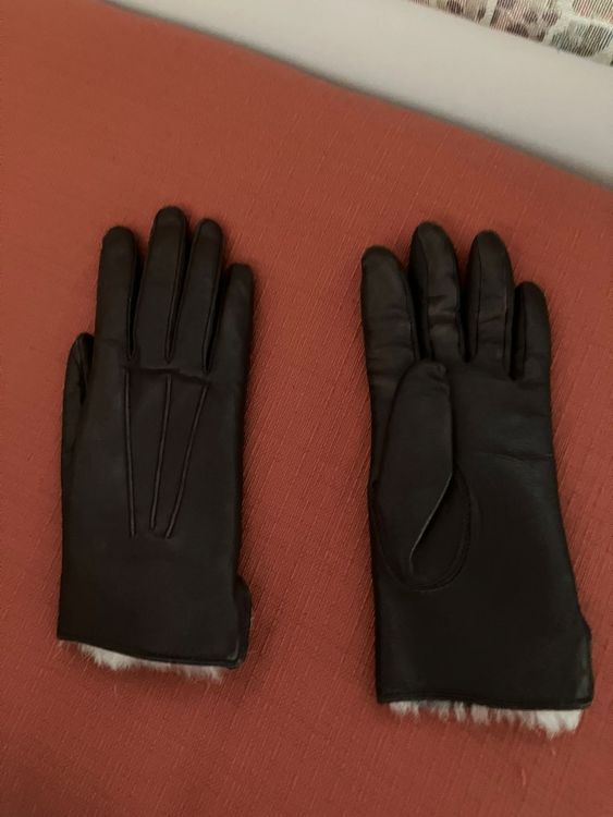 Gants & mitaines : Guanti di pelle marrone con interno di pelo tg. S/M – D'occasion à Melano par H-Sara