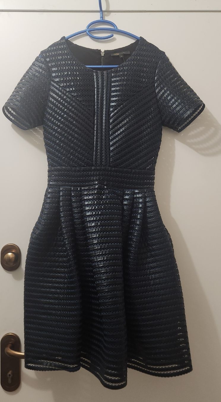 Maje Vestiti: Robe courte Maje noir détails structurés taille 38 – Usato da Niedergösgen venduto da Eva2410 1