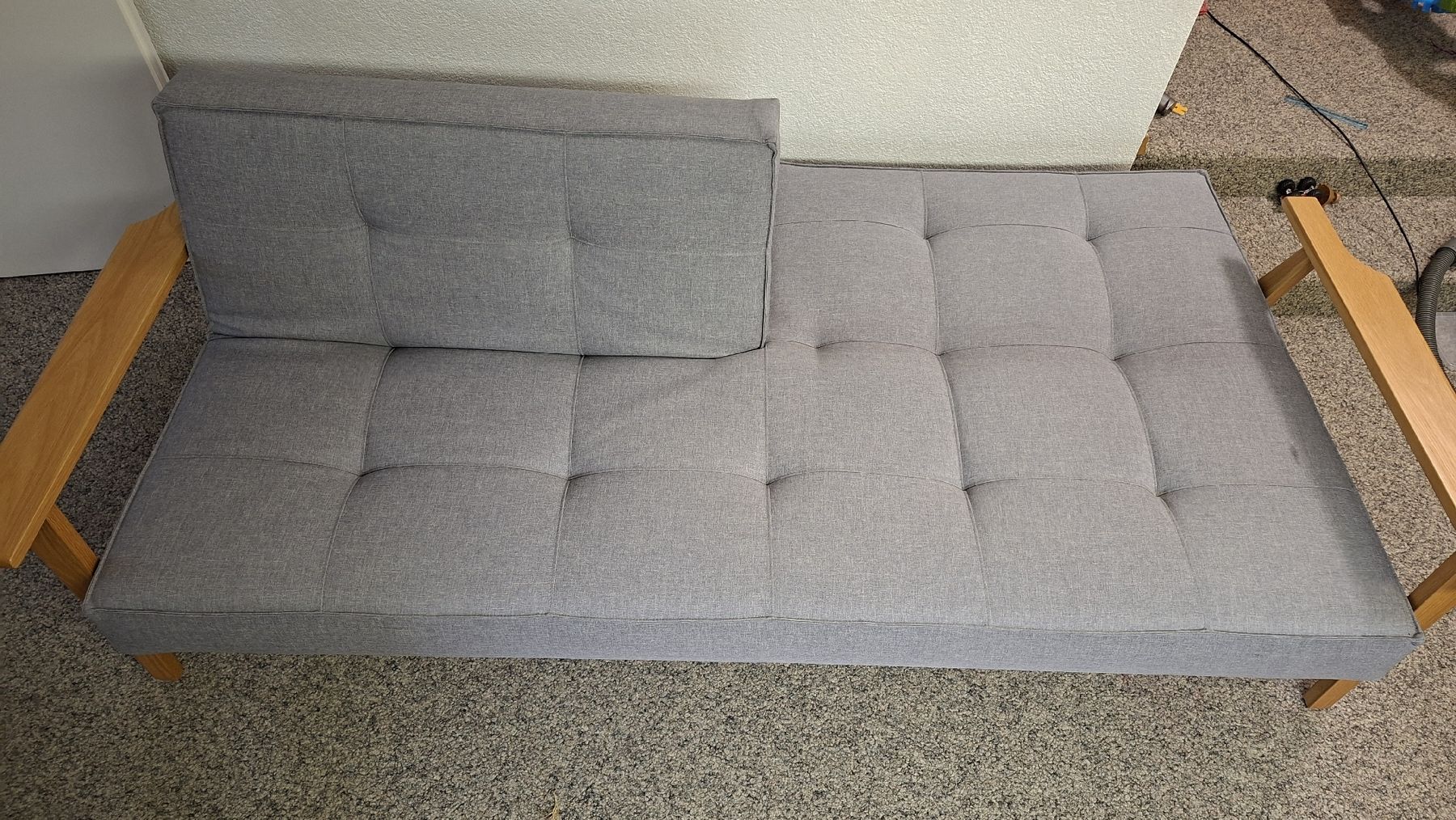 Sofas: Designer-Schlafsofa (Splitback Frej) mit Stoffbezug grau – Gebraucht aus Langenthal von Joost81