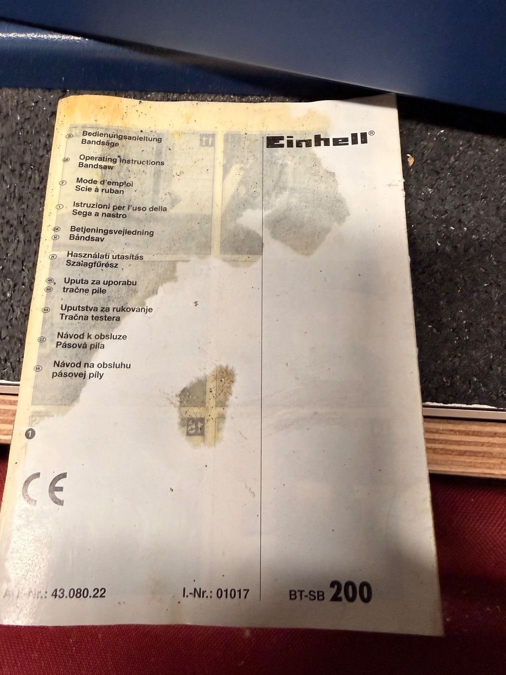 Einhell Seghe: Bandsäge Einhell BT-SB 200 Blau – Usato da Eiken venduto da nase43 6