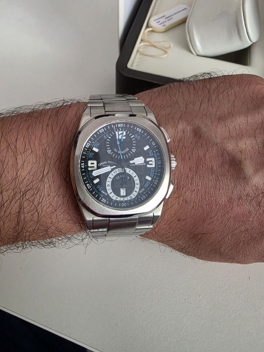 Swiss Uhren: armband Nicolet Automatic Chronograph Swiss Made  – Gebraucht aus Basel von Afghan1234 8