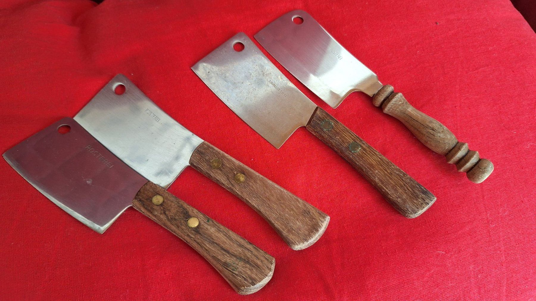 Coltelli da cucina: 4 Käsemesser mit Holzgriff, Vintage – Usato da Dornach venduto da majo8689 3