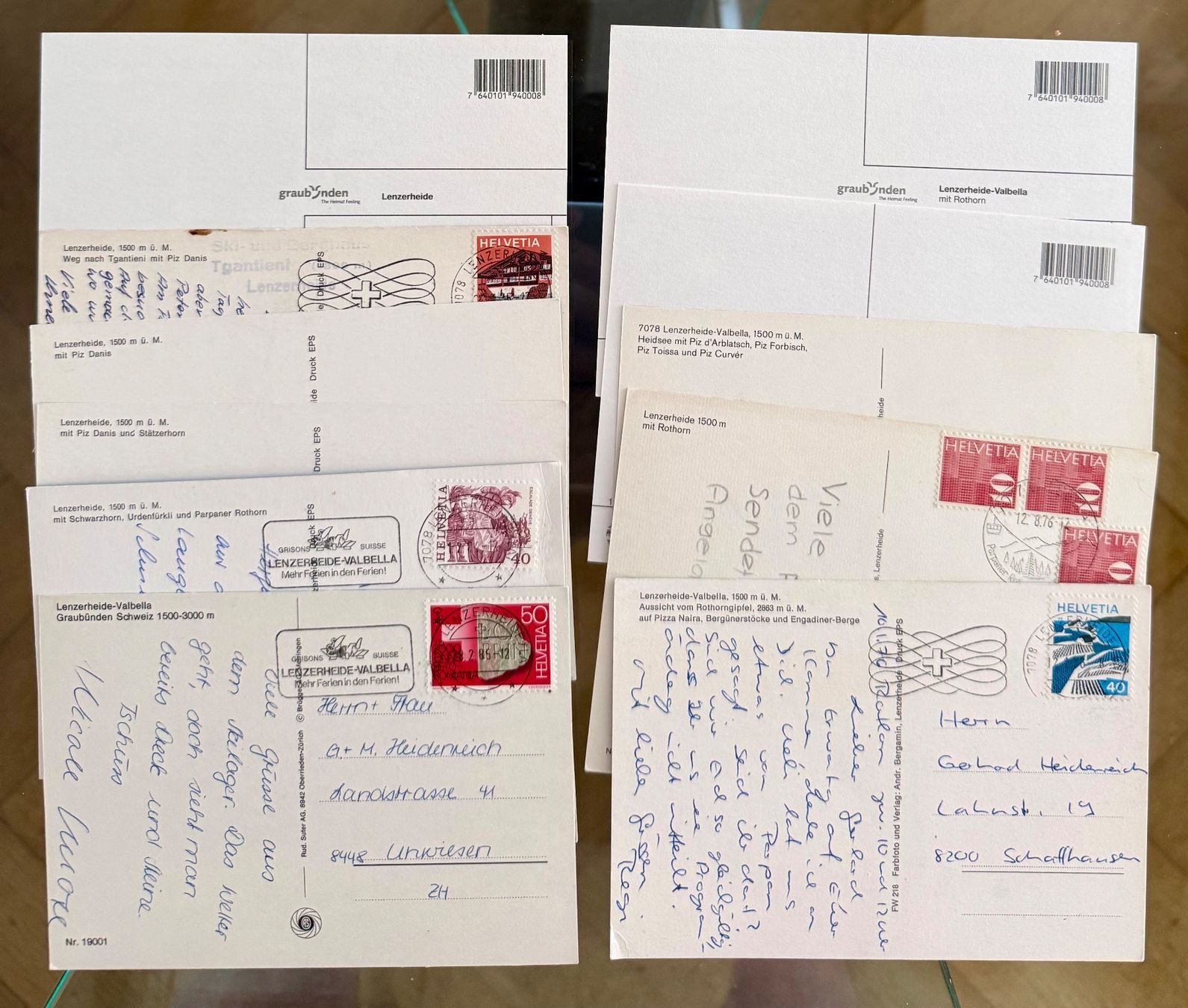 Cartoline postali: Lenzerheide - Lots 11 X Karte antik – Usato da Lutry venduto da Ediego 1