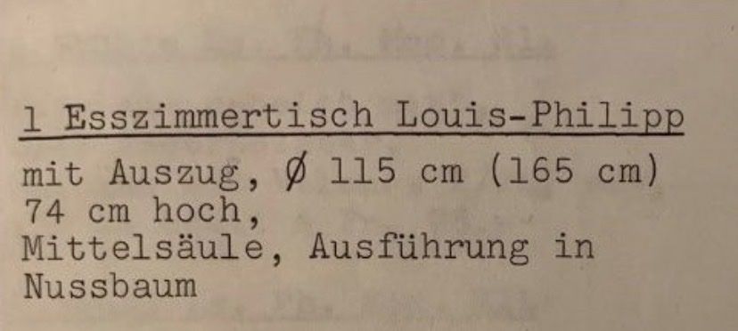 Tavoli: Louis Philippe Nussbaum Tisch – Usato da Beromünster venduto da sar_kn2d 2