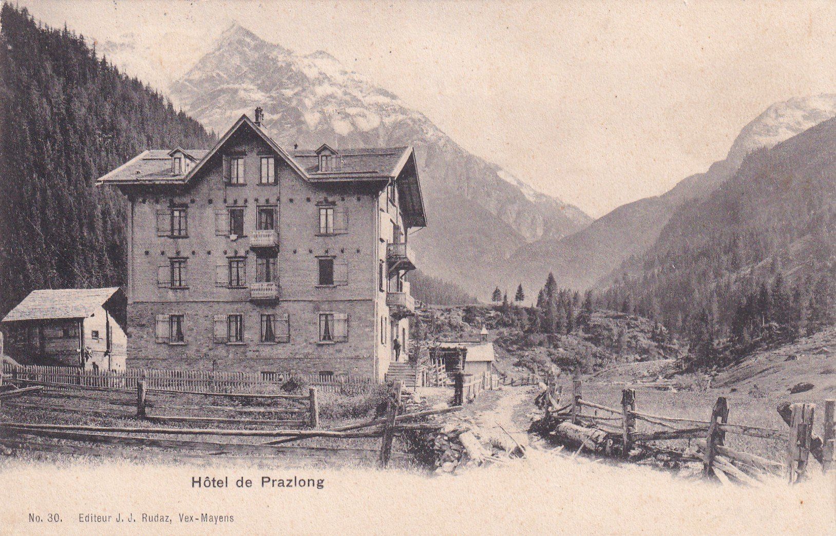 Ansichtskarten: Hôtel de Prazlong  1904 – Gebraucht aus Cormoret von Pascalll2001