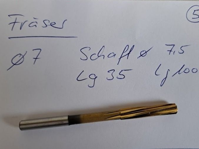 Alle Werkzeuge: 2 Fräser Reiben Set 5 & 6 – Neu (gemäss Beschreibung) aus Sargans von Bomp 1