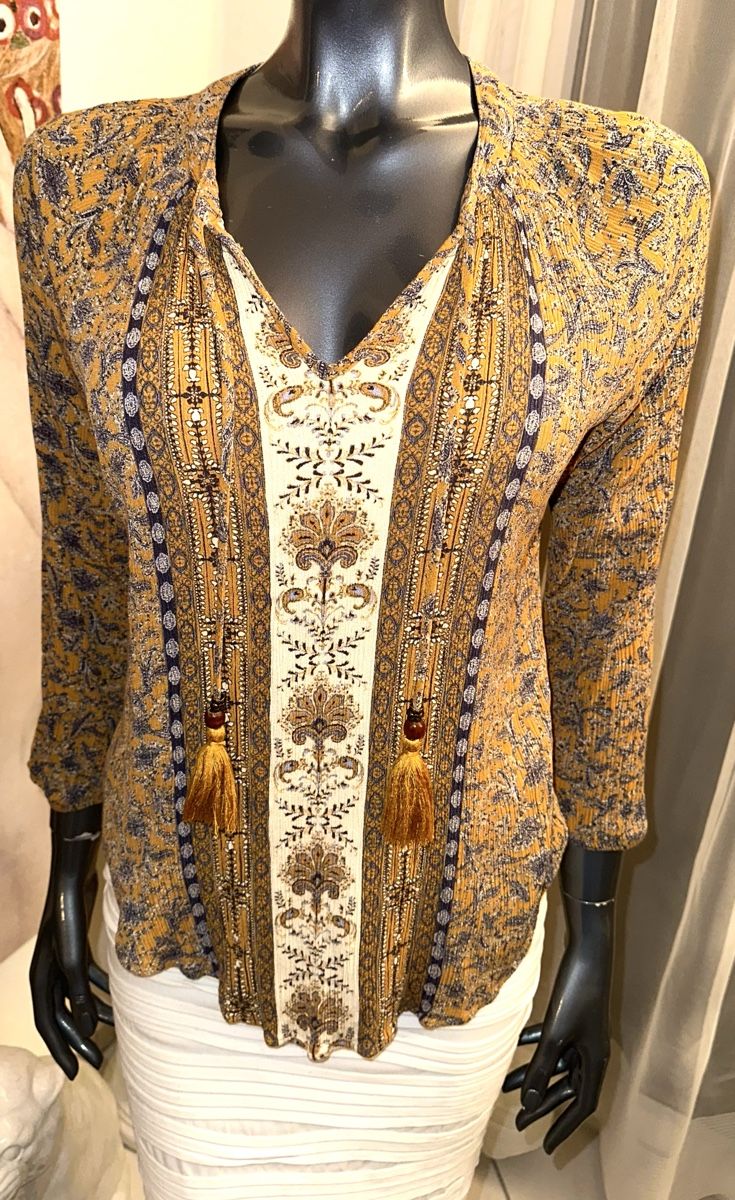 Camicette: MASON&BELLE BOHO BLUSE GR. M neuwertig – Nuovo (secondo la descrizione) da Unteraegeri venduto da MH203 4