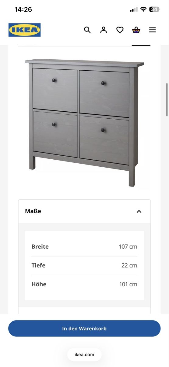Armadi: IKEA HEMNES Schuhschrank weiss – Usato da Winterthur venduto da JasonHa 3