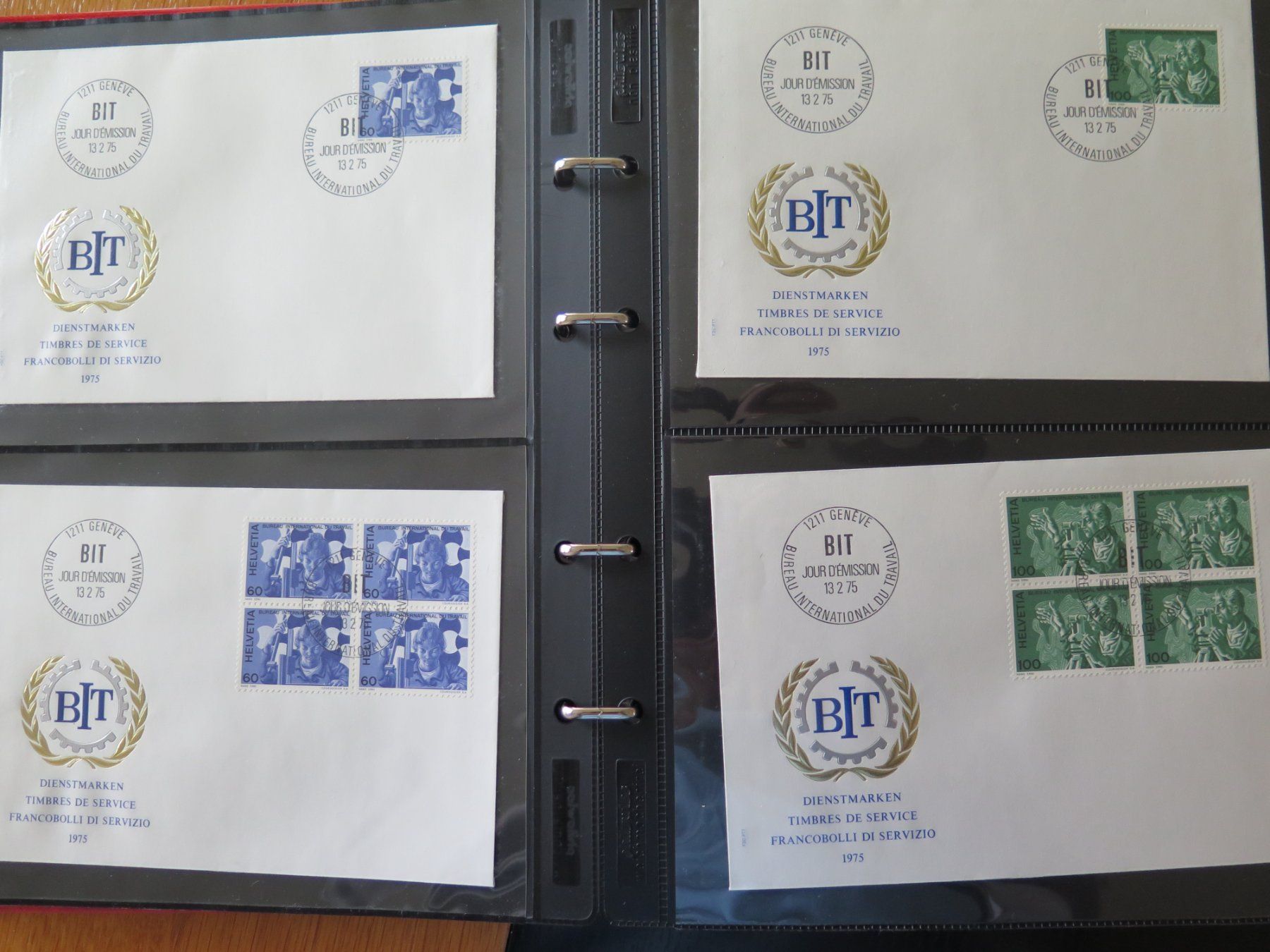 Tutti i francobolli: Dienstmarken FDC + Marken Einzel/4-er Block, auch postfrisch – Usato da Winterthur venduto da Namo1 4