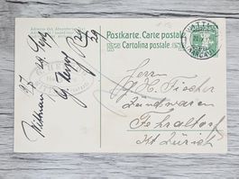 CL04 Carte Postale + Timbre Suisse 1917