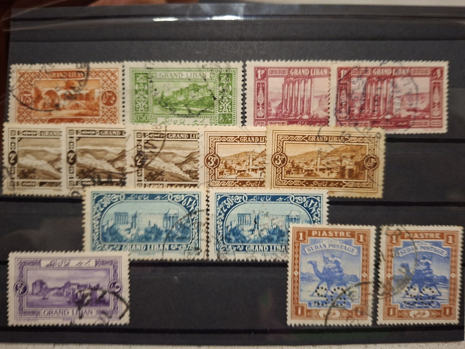 Alle Briefmarken: Lot Sudan / Liban div.  – Gebraucht aus Balgach von SIMEON27 1