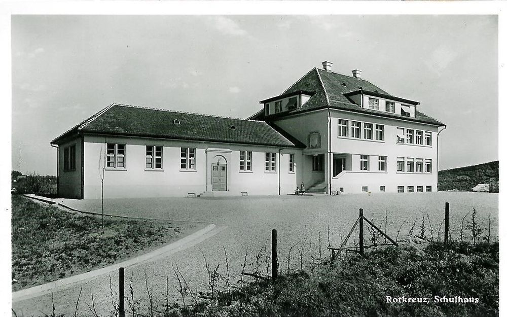 Rotkreuz ZG Dorf Schulhaus ca. 1950 (Neu (gemäss Beschreibung)) in ...