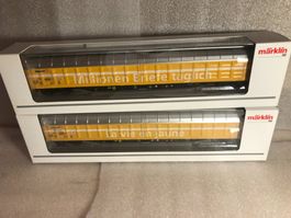 2 PTT Güterwagen in neuem Zustand