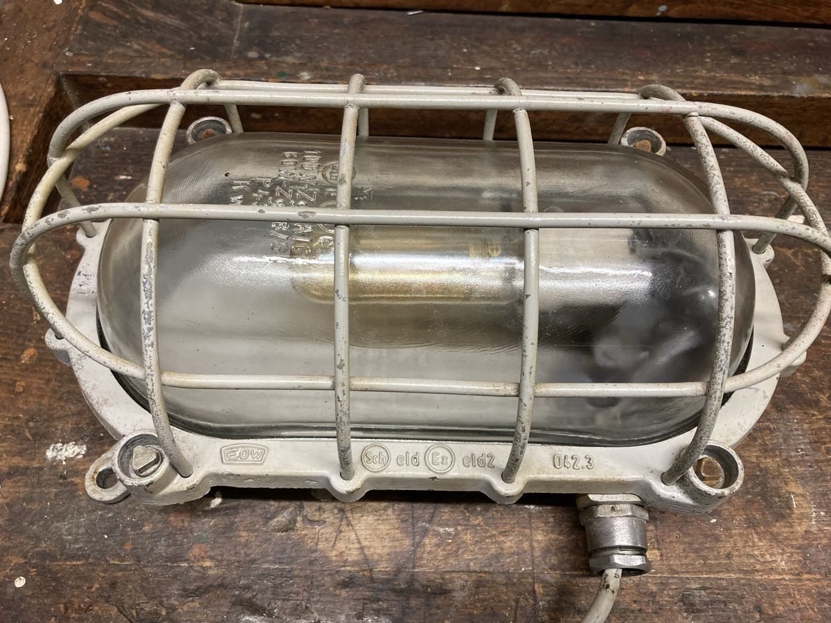 Lampade: Bunkerlampe XL vintage EOW – Usato da Schaffhausen venduto da Mano99 5