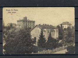 Postkarte Ponte San Pietro - Ville Begler - 1914