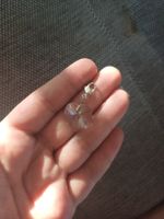 Swarovski Charm Anhänger Herzform silberfarben gebraucht
