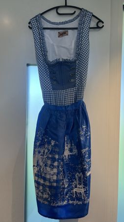Sommer Dirndl von Stockerpoint, Grösse 40, blau/weiss