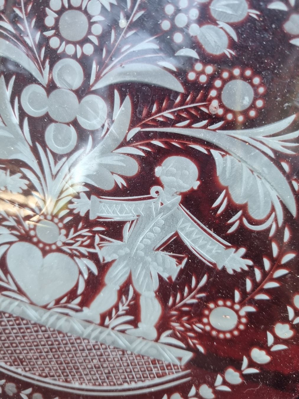 Piatti: Boemia glas teller rosso rubino – Usato da Ostermundigen venduto da vintage60 1