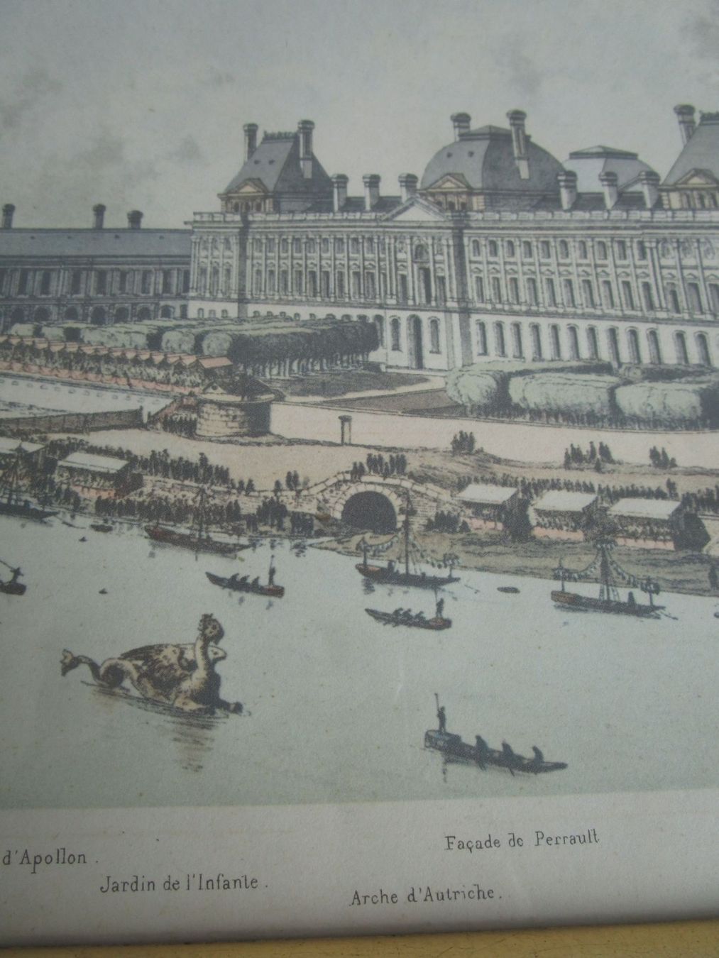Foto & Immagini: Antikes Bild Louvre Paris, gerahmt – Usato da Binningen venduto da mondoantico 4