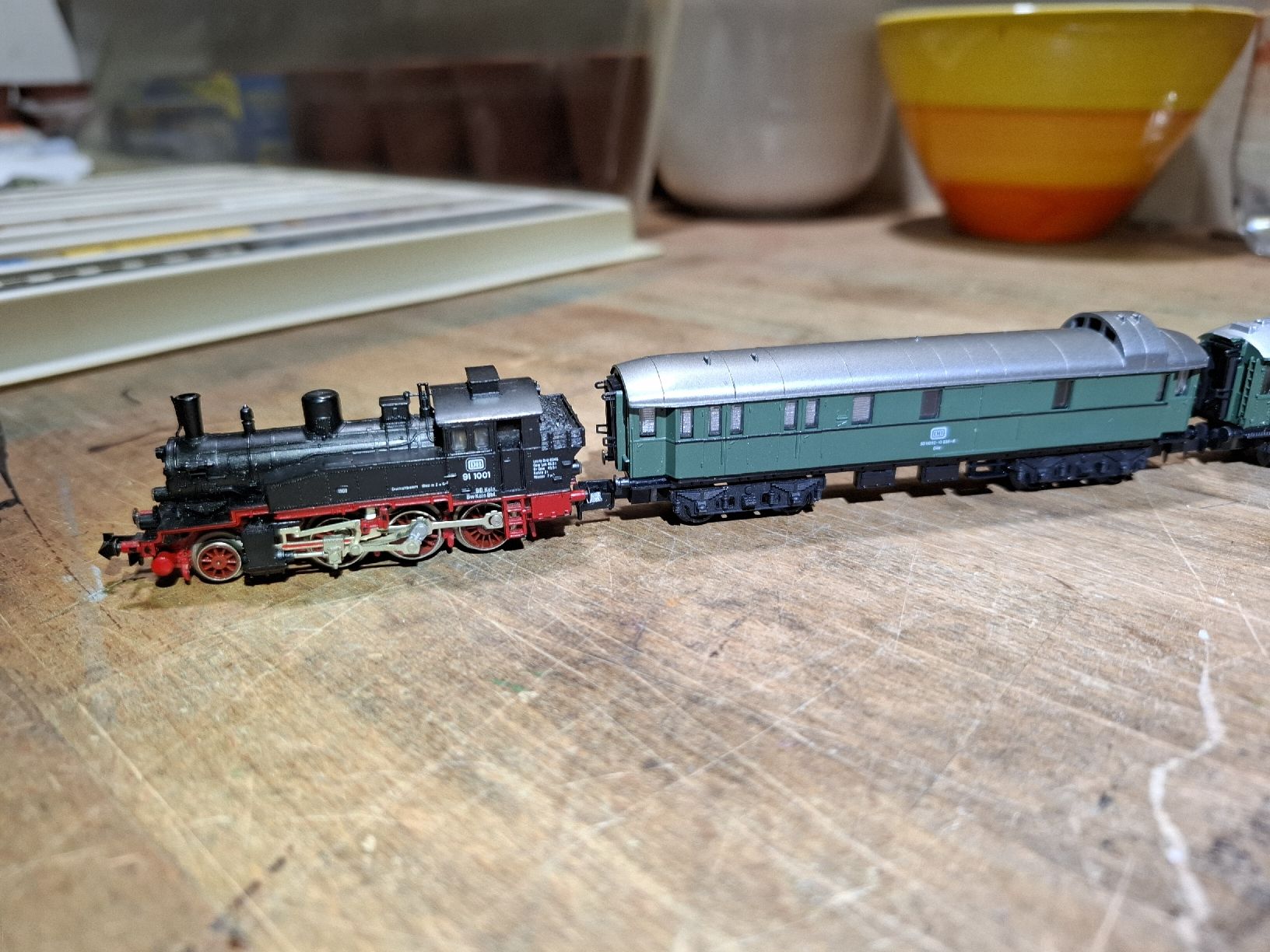 Modellini di ferrovie: Spur N Dampfzugkombi DB – Usato da Flaach venduto da maniv6 1